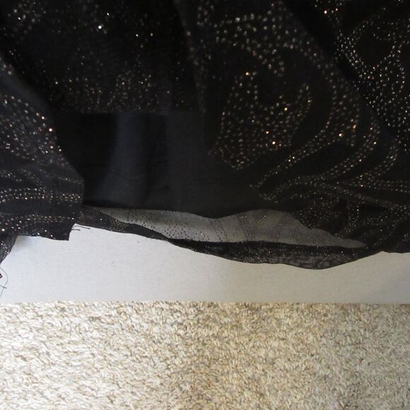 Y2K 90s Vintage Byer Too Maxi Dress Black Metallic Fairy Whimsigoth Grunge NWT - Picture 12 of 15